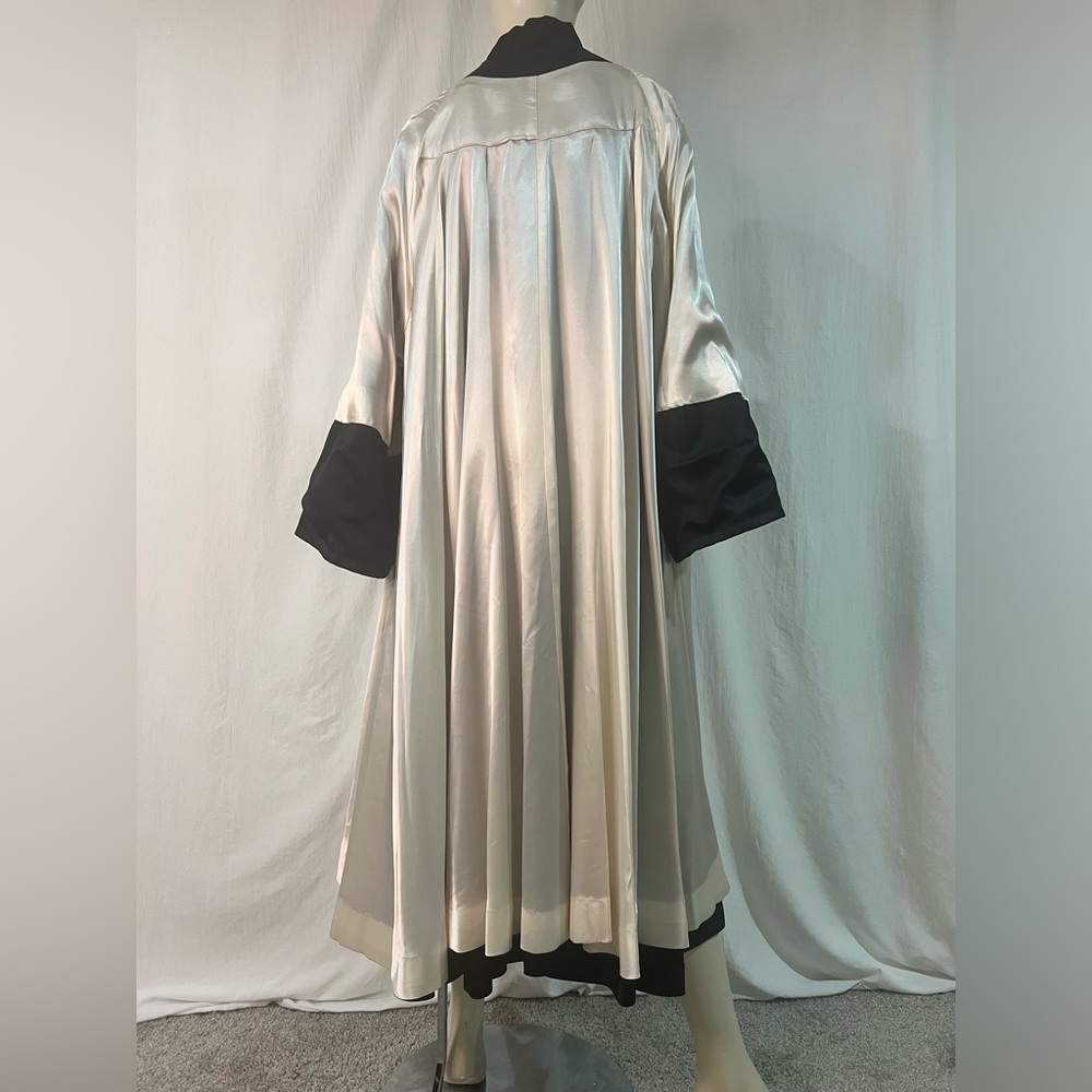 Vintage Fully Contrast Lined Dramatic Evening Coa… - image 7